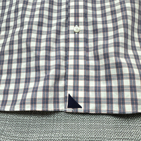 UNTUCKit Shirt Mens‎ XXXL Tall Classic Fit Button up Marc Plaid Blue Casual - Picture 4 of 10